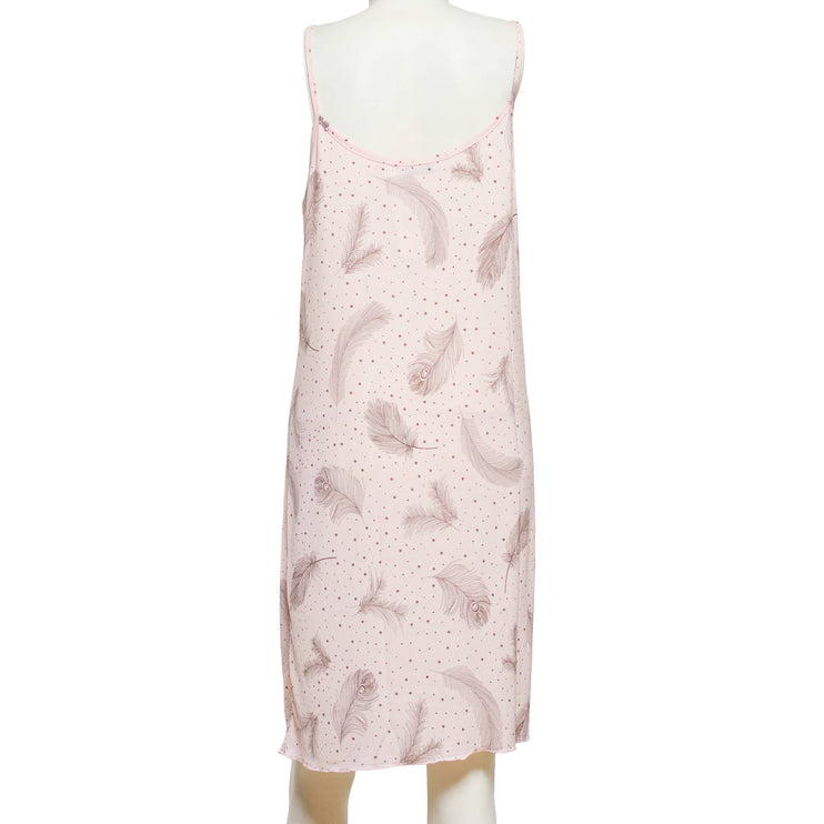 Дамска пижама в макси размери - розов цвят - абстрактен десен - мека вискоза и памук - Пролет - Лято - Maxi Market
