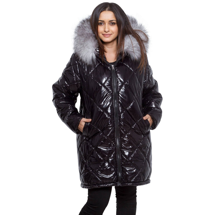 Дамско яке в макси размери - , елегантно, зимно - есенно - с цип и джобове - изработено в България - Maxi Market