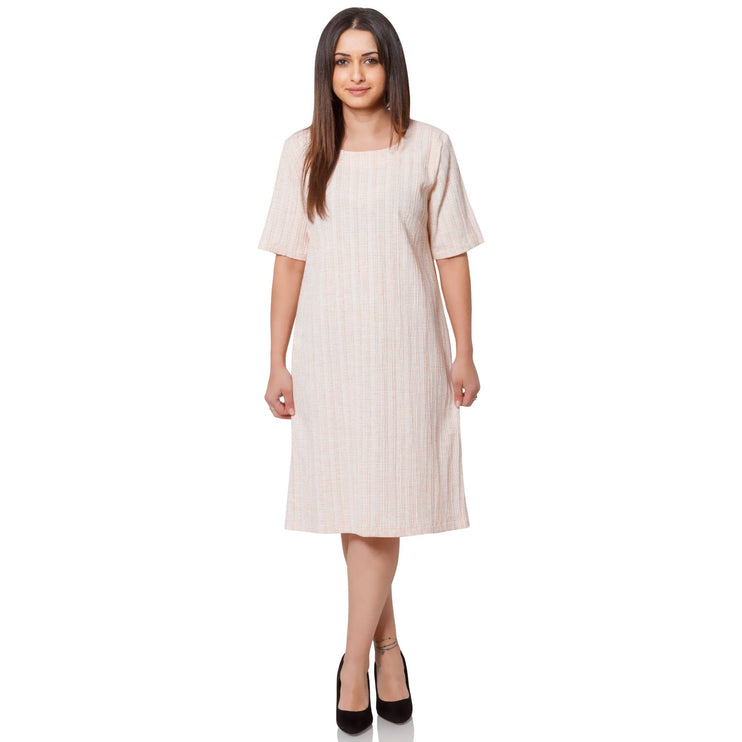 Елегантен дамски комплект рокля и сако в макси размери - идеален за официални събития - произведено в България - лен и полиестер - пролет - лято - Maxi Market