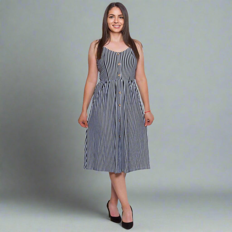 Макси рокля - Свободна кройка - Големи размери XL и 2XL - Пролет - Лято - Maxi Market